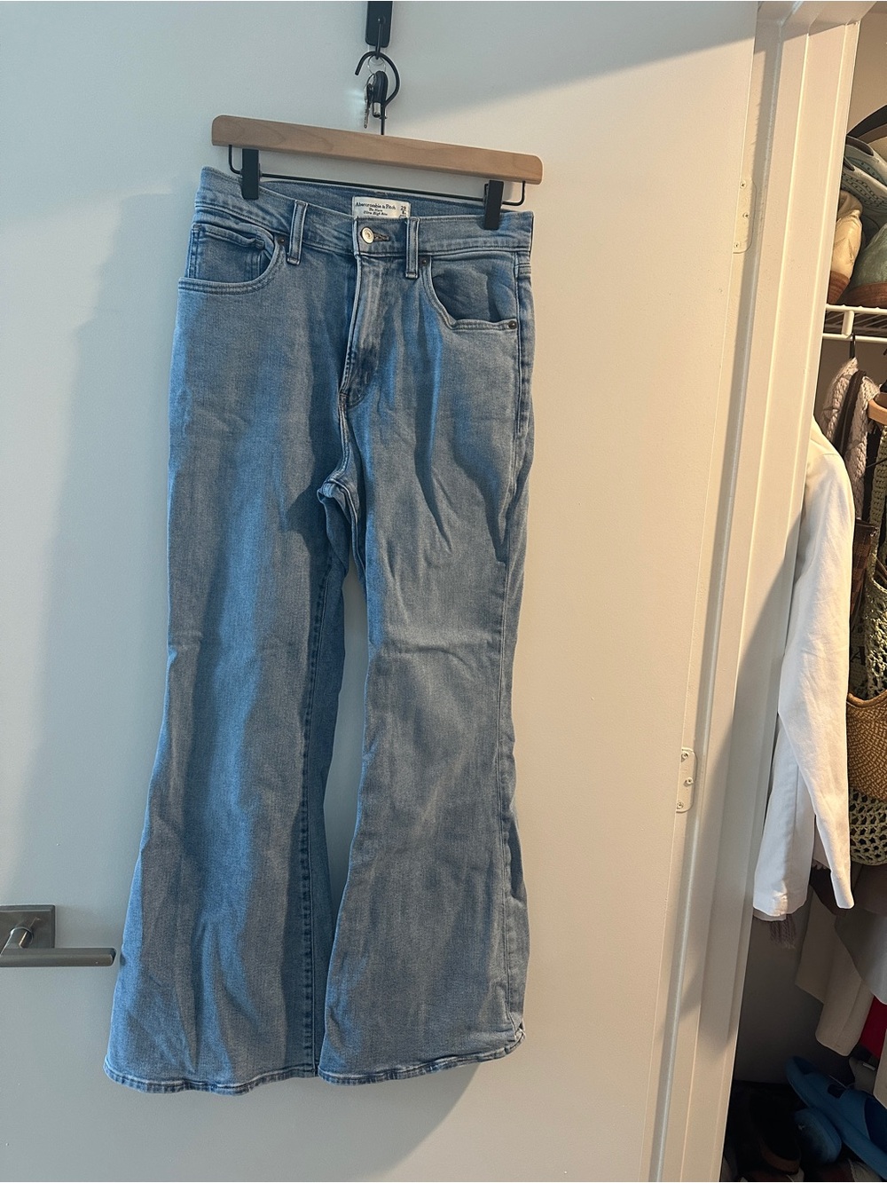 Abercrombie & Fitch Light Wash Flare Jeans